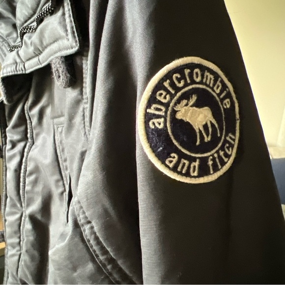 Abercrombie Kid’s Black Sherpa Lined Coat Size 13/14 - Picture 4 of 16